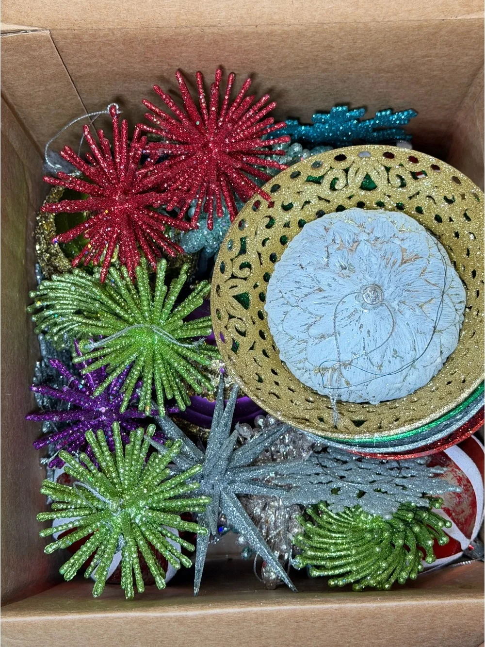 Assorted Vintage Holiday Ornament Set - Multi-Color Decorative Christmas Bundle